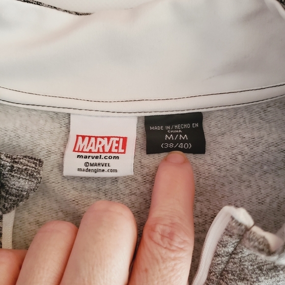 Marvel Punisher 1/4 Zip Pullover Size M (38/40) *7101 - Picture 3 of 9